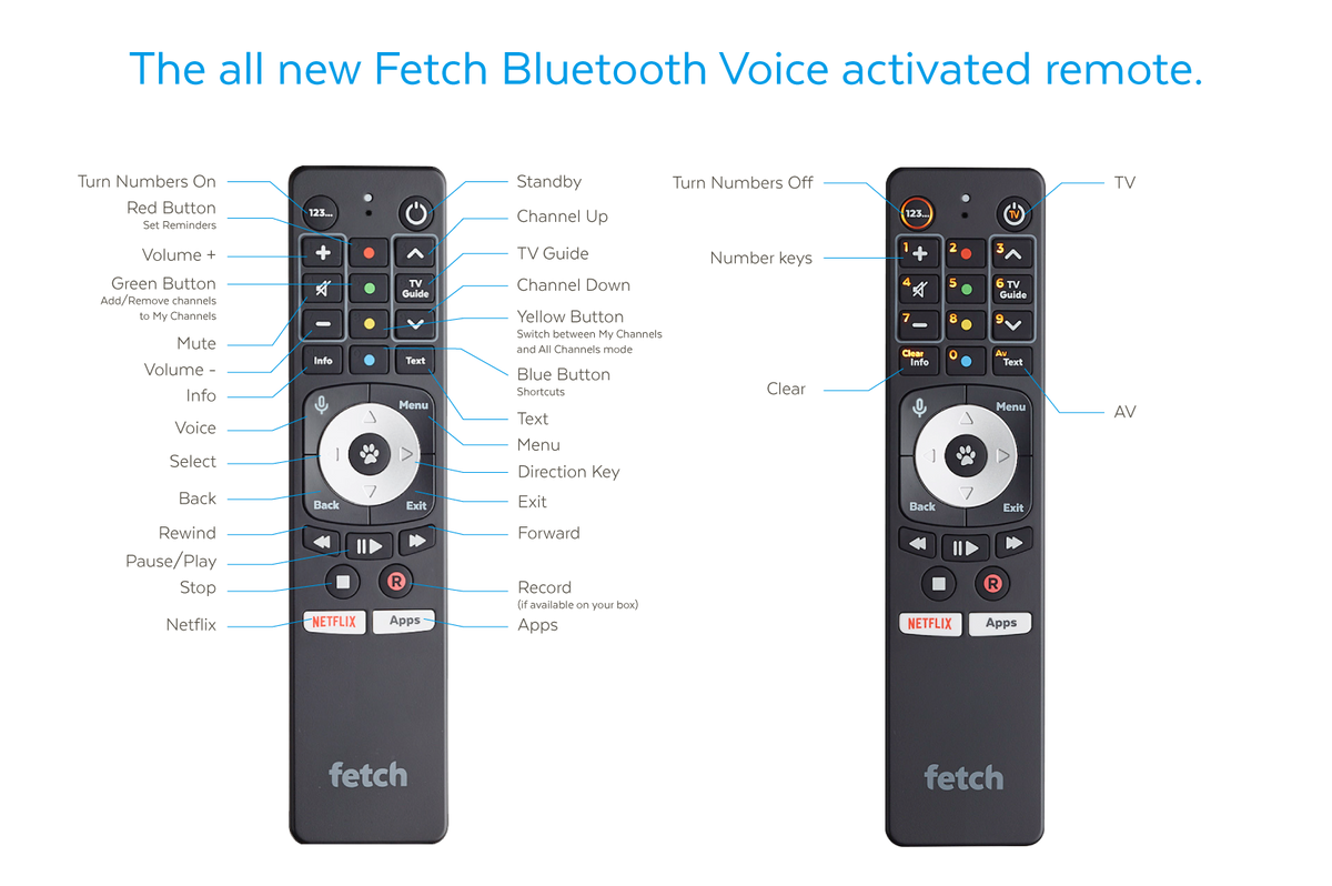 The Fetch Bluetooth Voice Remote – Fetch TV